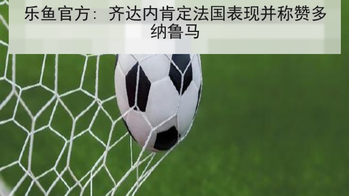 乐鱼官方: 齐达内肯定法国表现并称赞多纳鲁马
